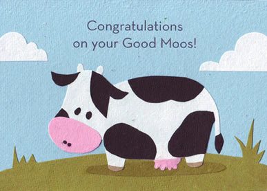 Good Moos Congratulations Card