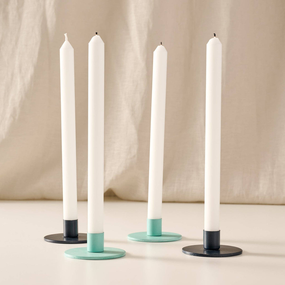 Anget Natural Palm Wax Taper Candles - Set of 4