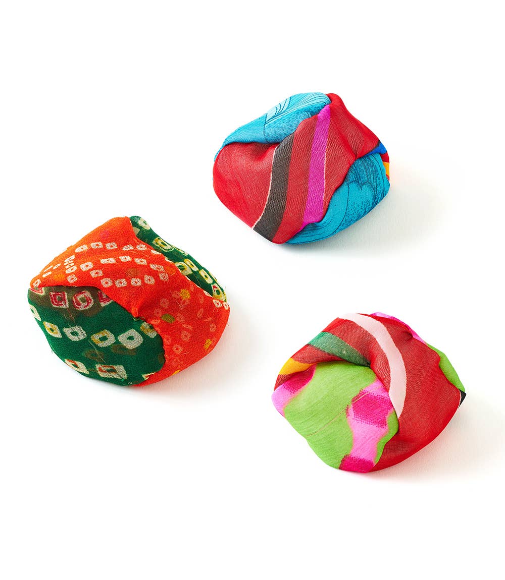 Upcycled Sari Footbag - Assorted
