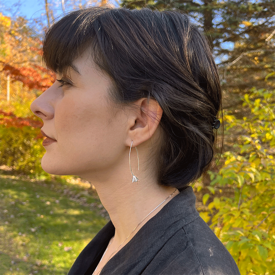 In Bloom Earrings - Brass