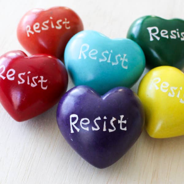 Resist Hearts - Asst Colors