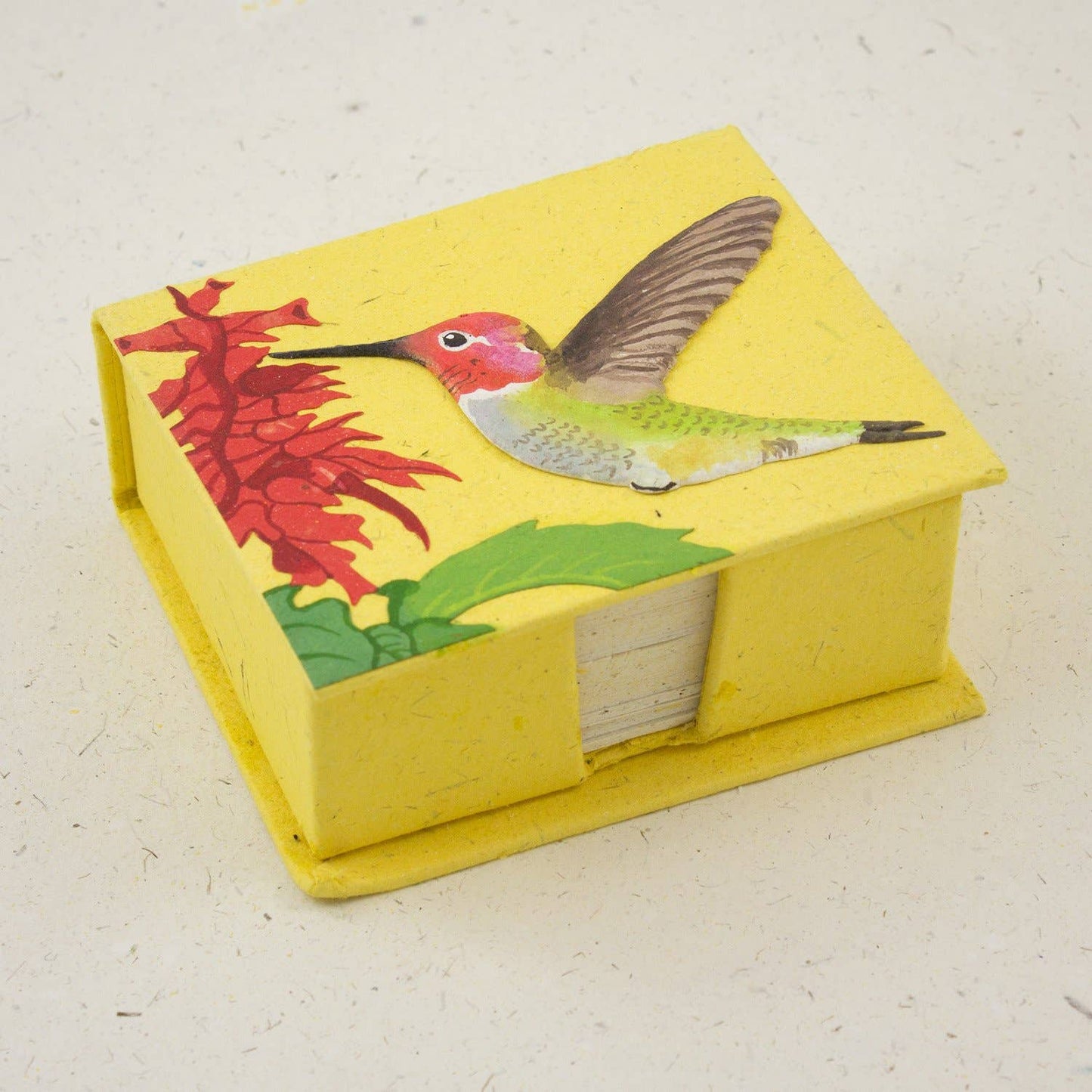 Note Box - Hummingbird/Yellow