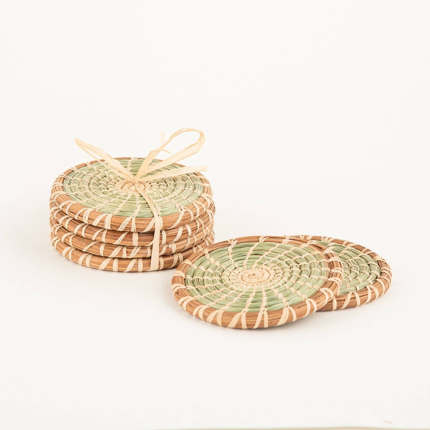 Pine Needle and Wild Grass Coaster - Set of 4