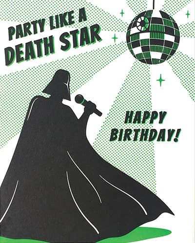 Death Star Birthday Card