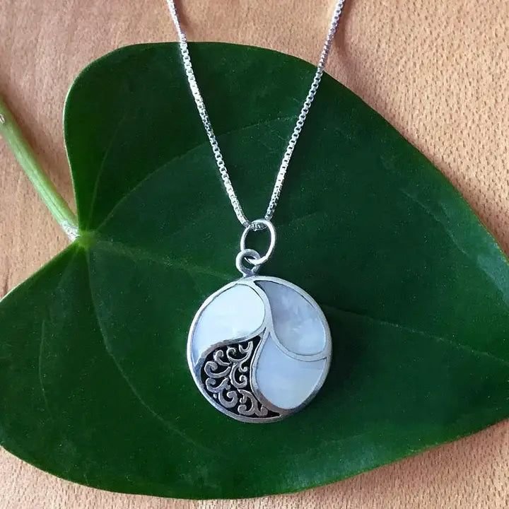 Mother of Pearl Necklace - Sterling