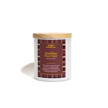 9oz Glass Soy Candle - Sparkling Pear Cider