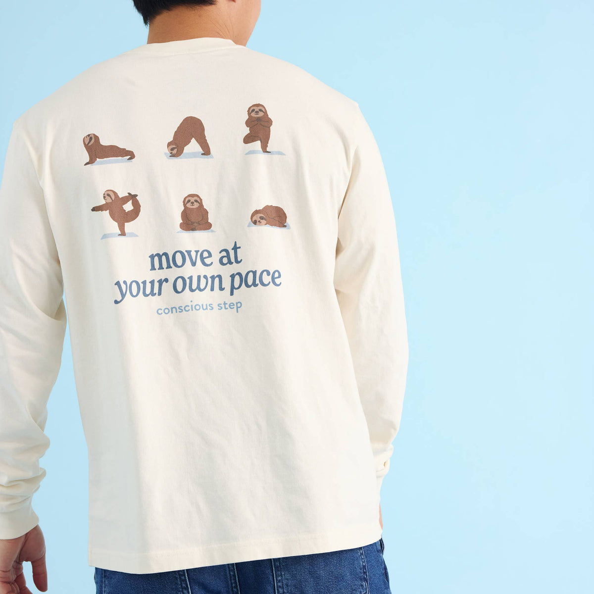 Move at Your Own Pace Long Sleeve T-Shirt | Organic Cotton