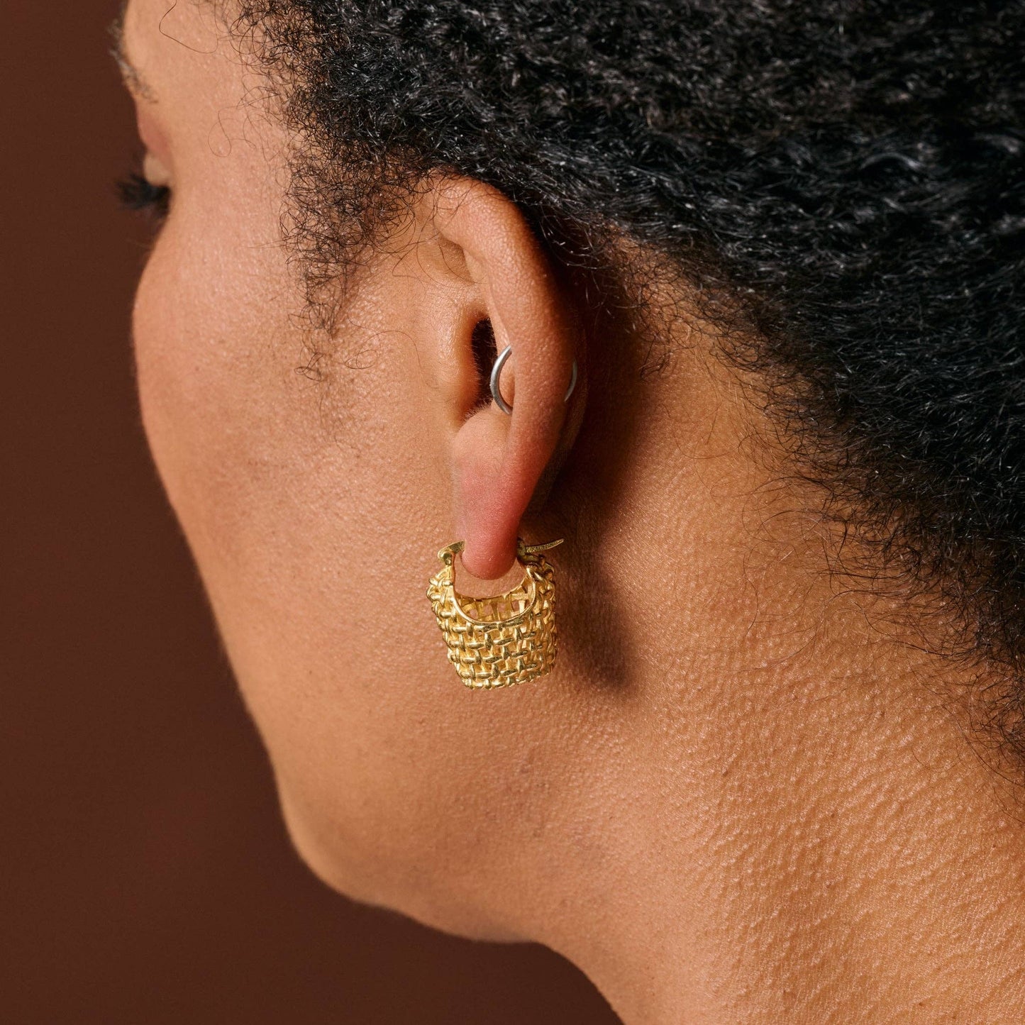 Jiya Basket Shaped Earrings