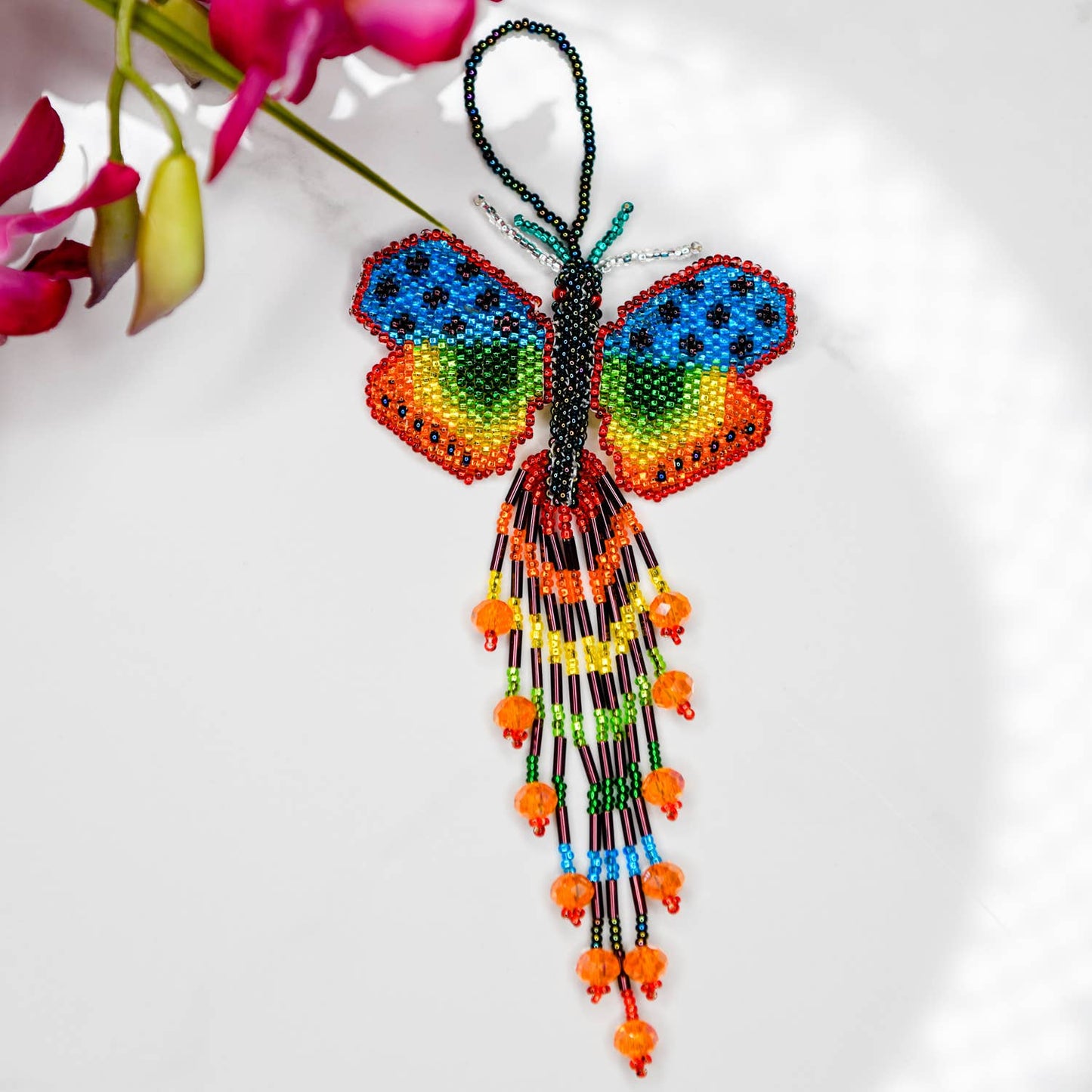 Crystal Butterfly Ornament Large