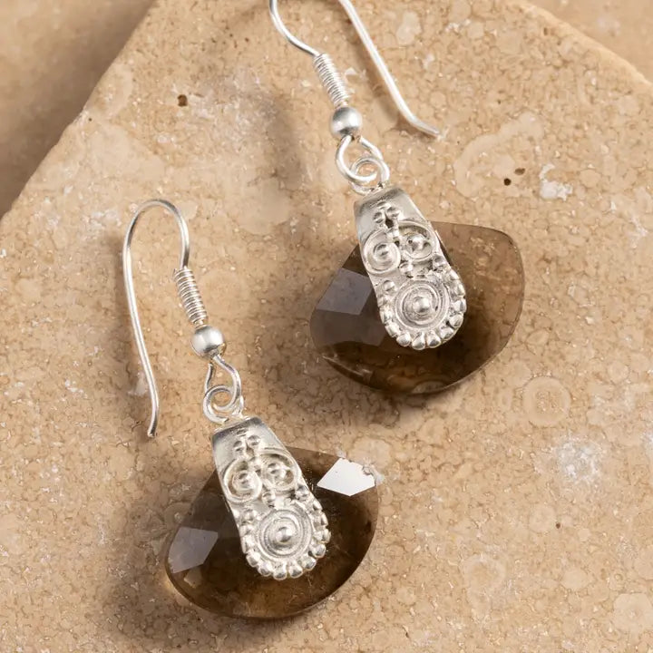 Padak Overlay Glass Earrings