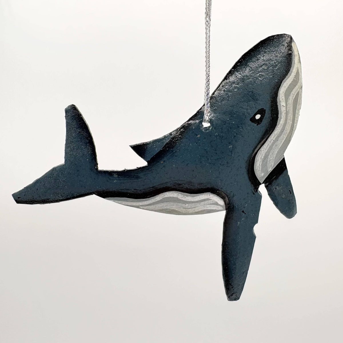 Upcycled Metal Ornament - Whale