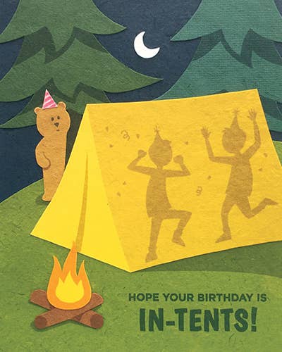 In-Tents Birthday Card