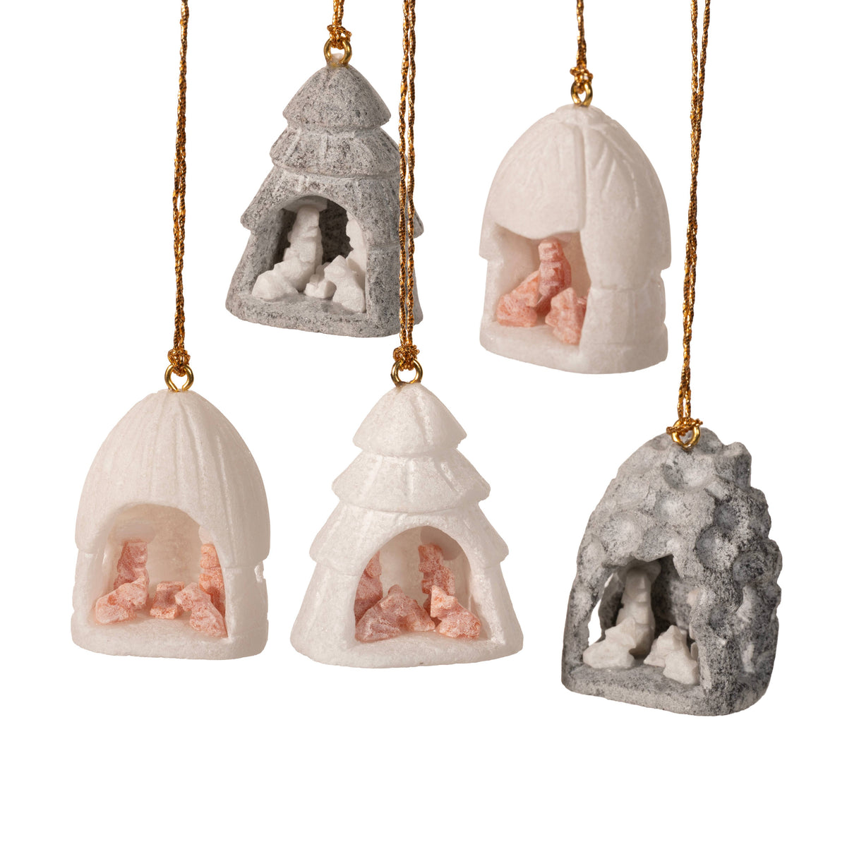 Mini Nativity Ornament - Alabaster Carving