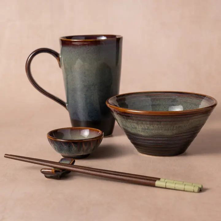 Mekong Drip Glaze Bowl