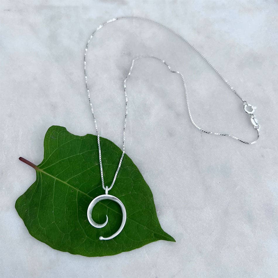 Spiral of Life Necklace - Sterling Silver