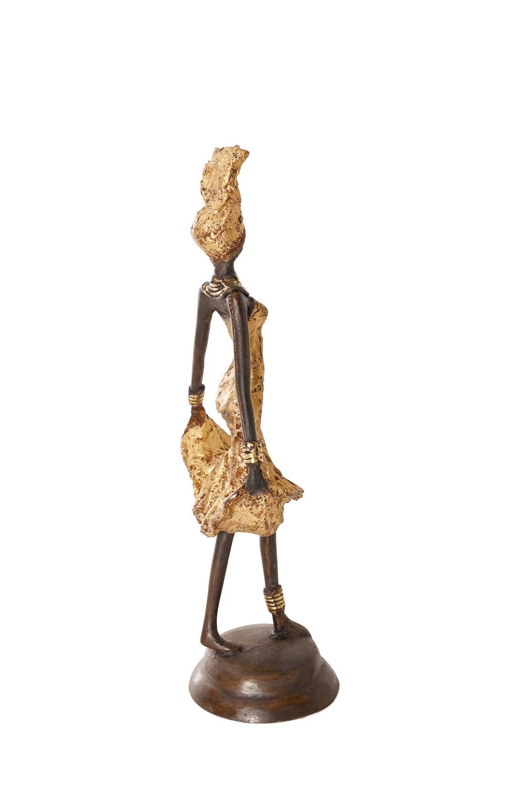 Momentum Burkina Bronze Sculpture - Gold