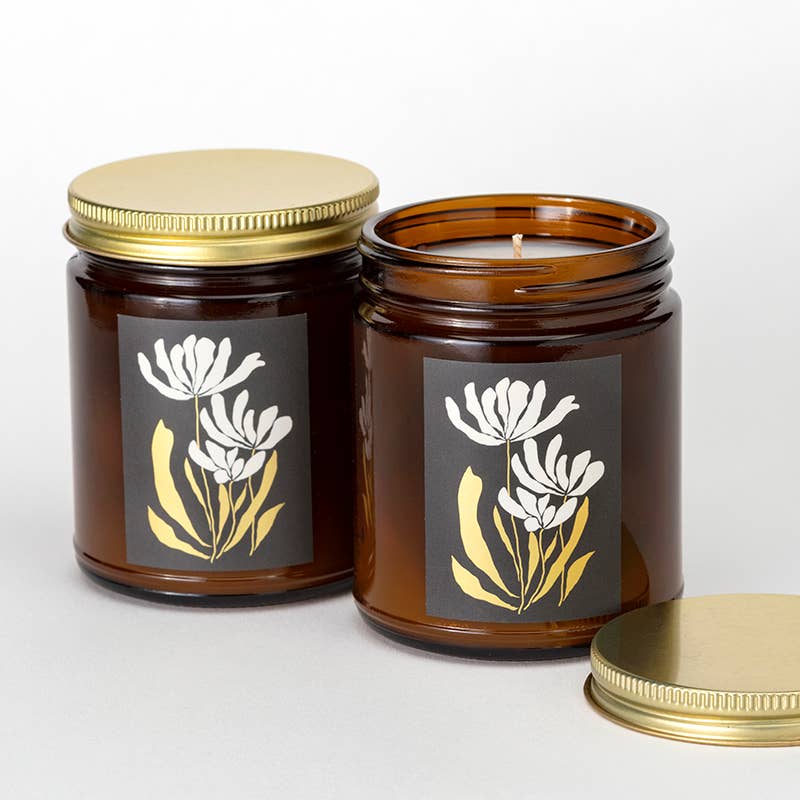 Gilded Botanical Candle - Fresh Woods