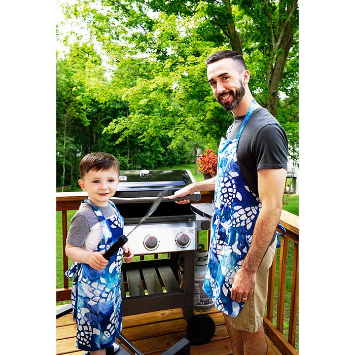 Apron Reversible: Mushroom Green-Organic