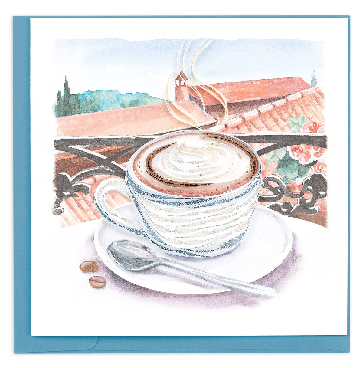 Quilled Cappuccino Greeting Card