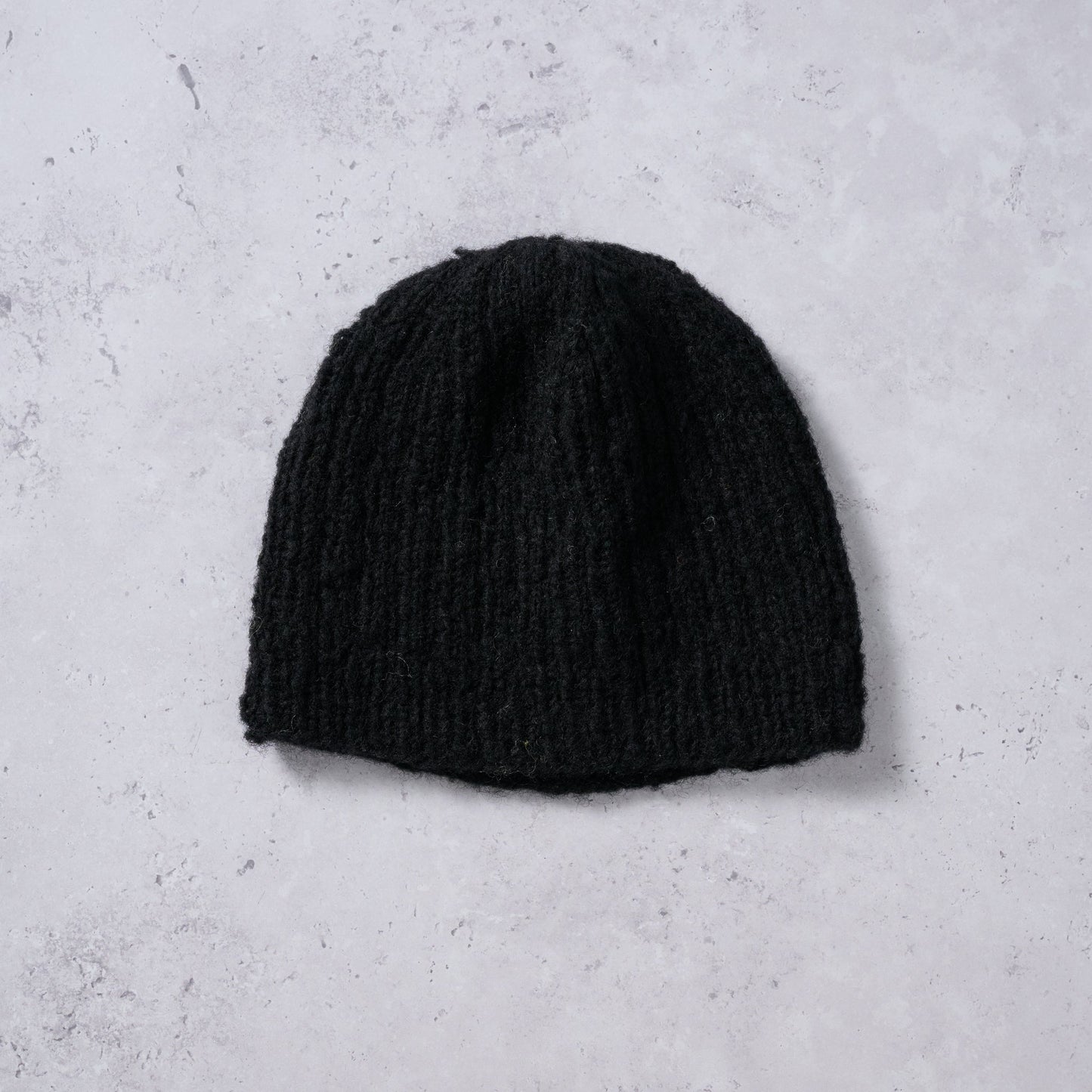Hat knit wool/nylon 7H black