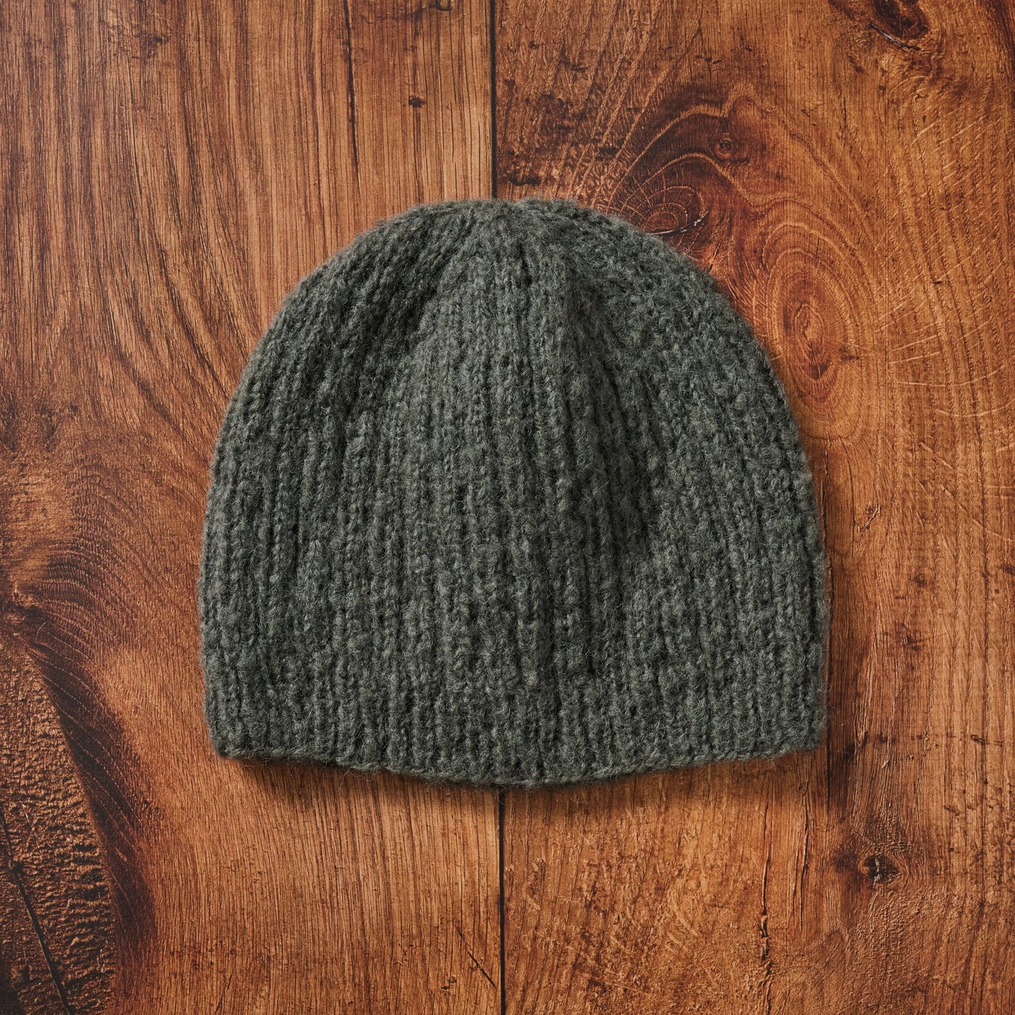 Hat knit wool/nylon 7H charcoal