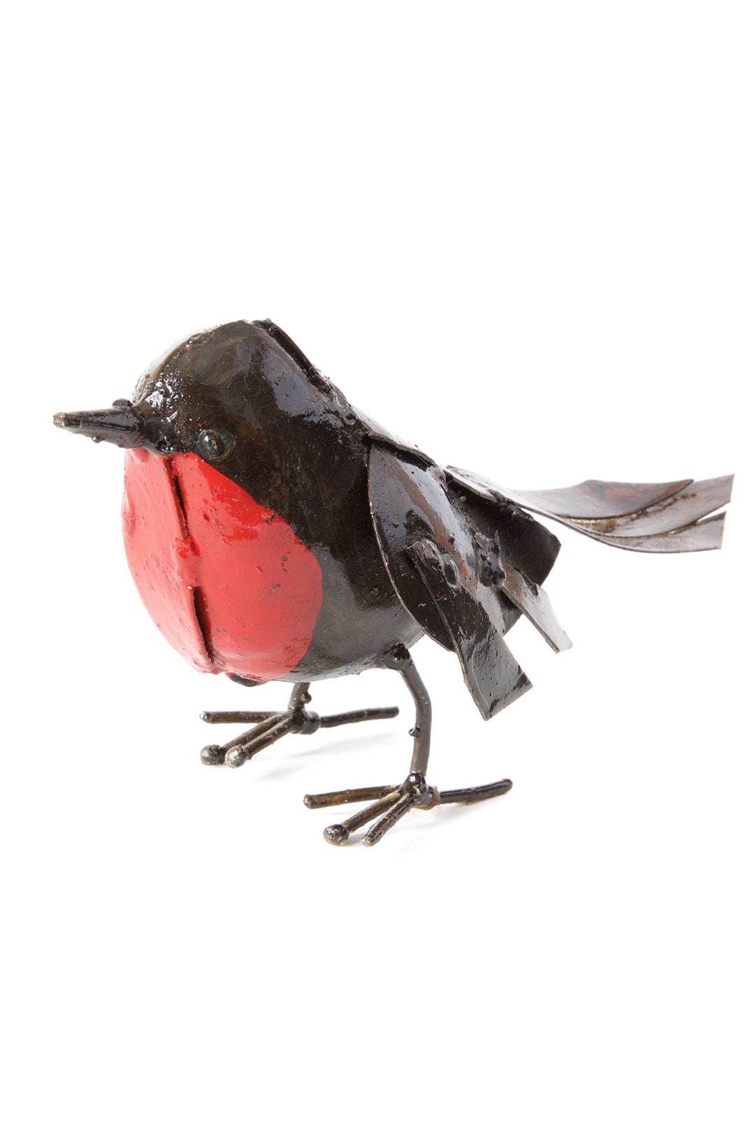 Small Robin Recycled Metal Sculpture