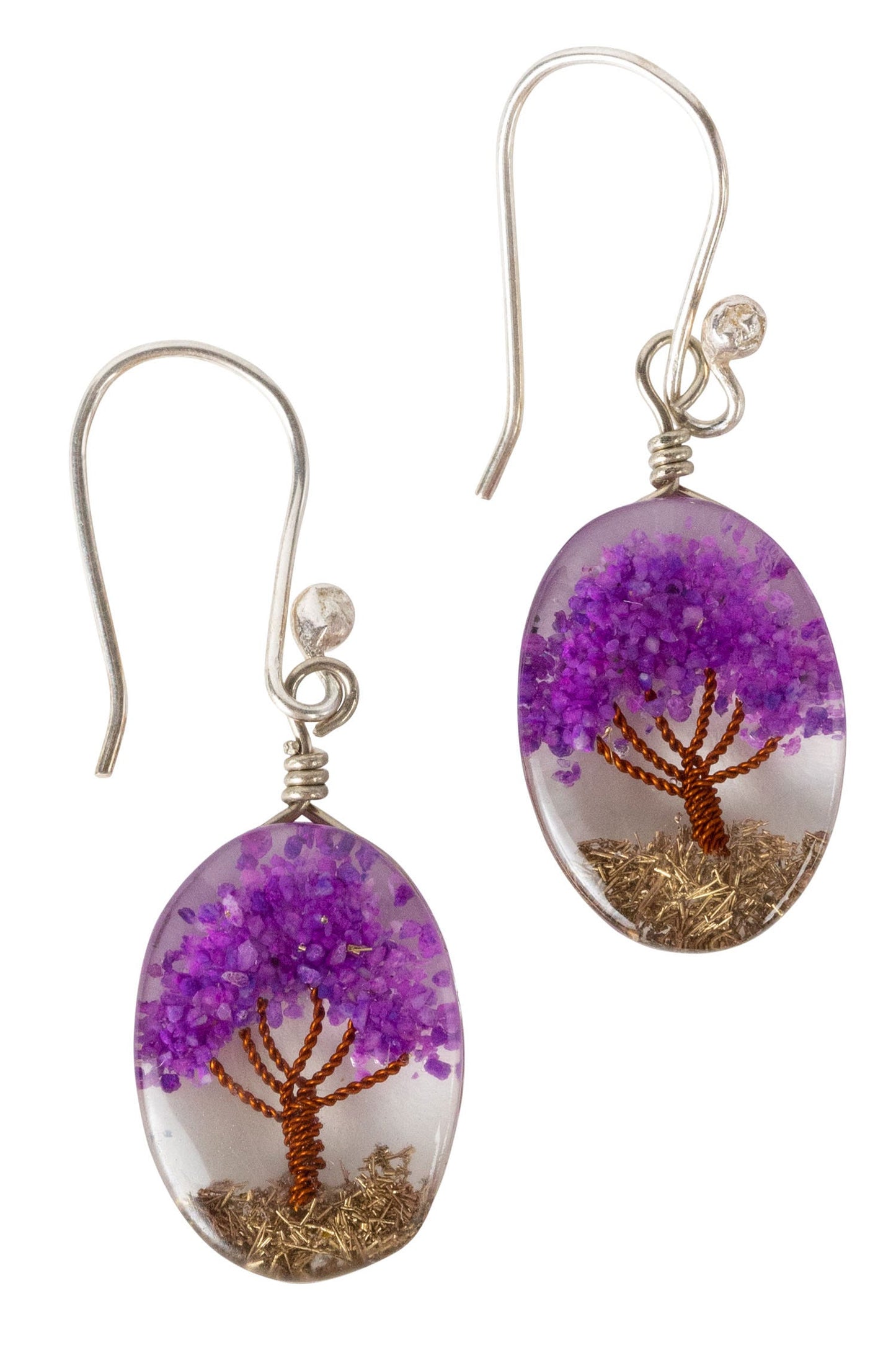 Purple Arbol Earrings