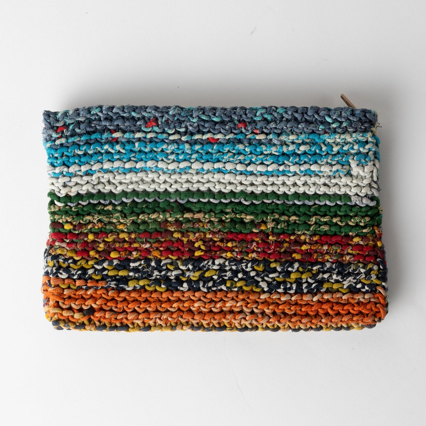 Bag drop in/cosmetic knit sari/mtl 8Wx5H asst