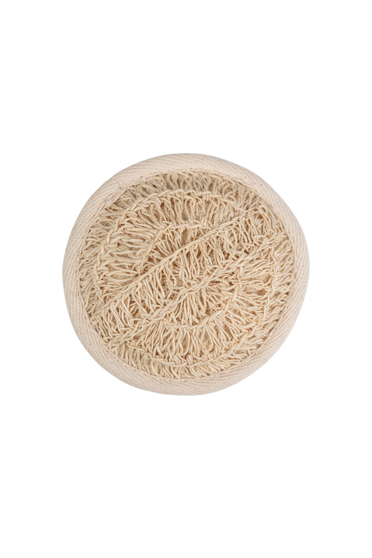 Scrubber f/bath M/2 sisal/cotton 4.5D natural