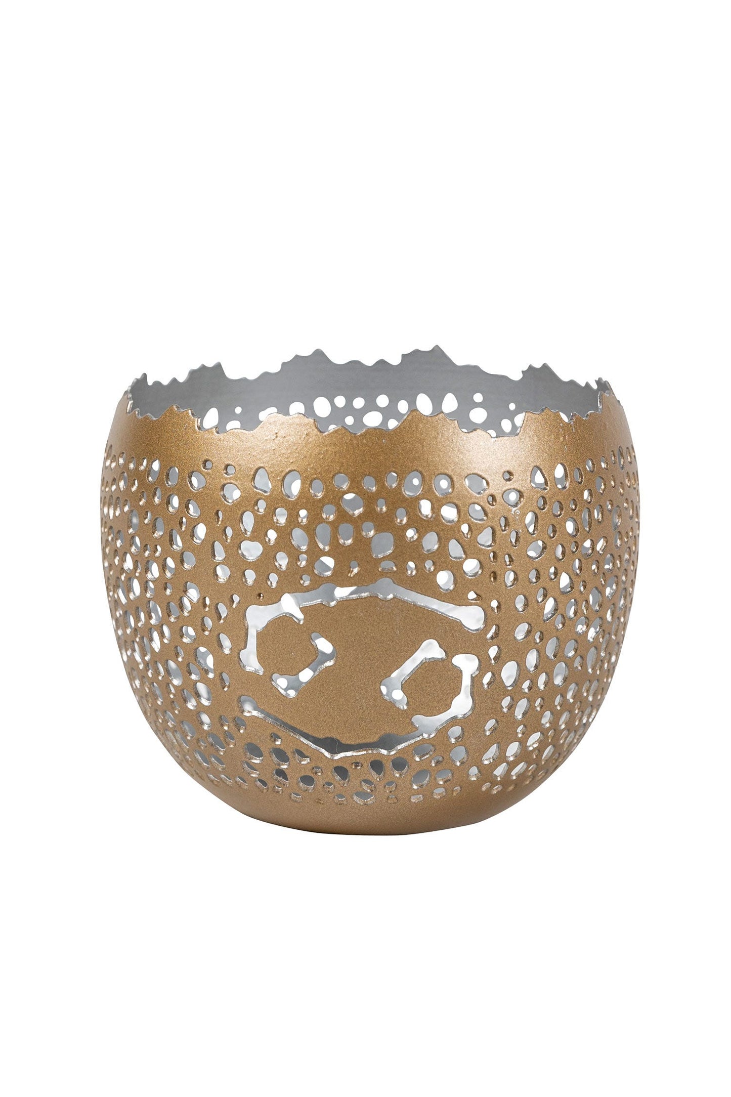 Candleholder Cancer w/bag/t-light mtl 4Dx3