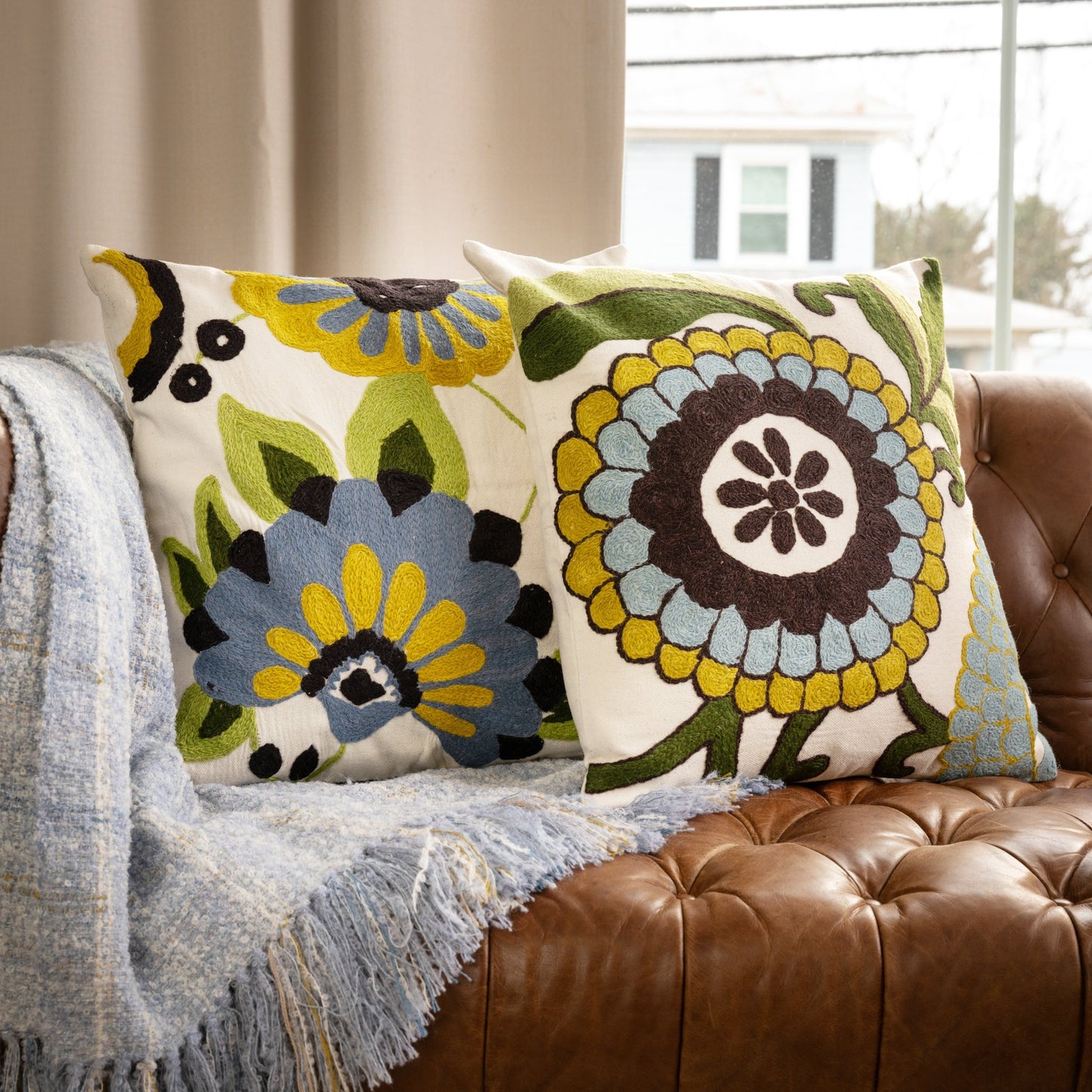 Bela Embroidered Pillow