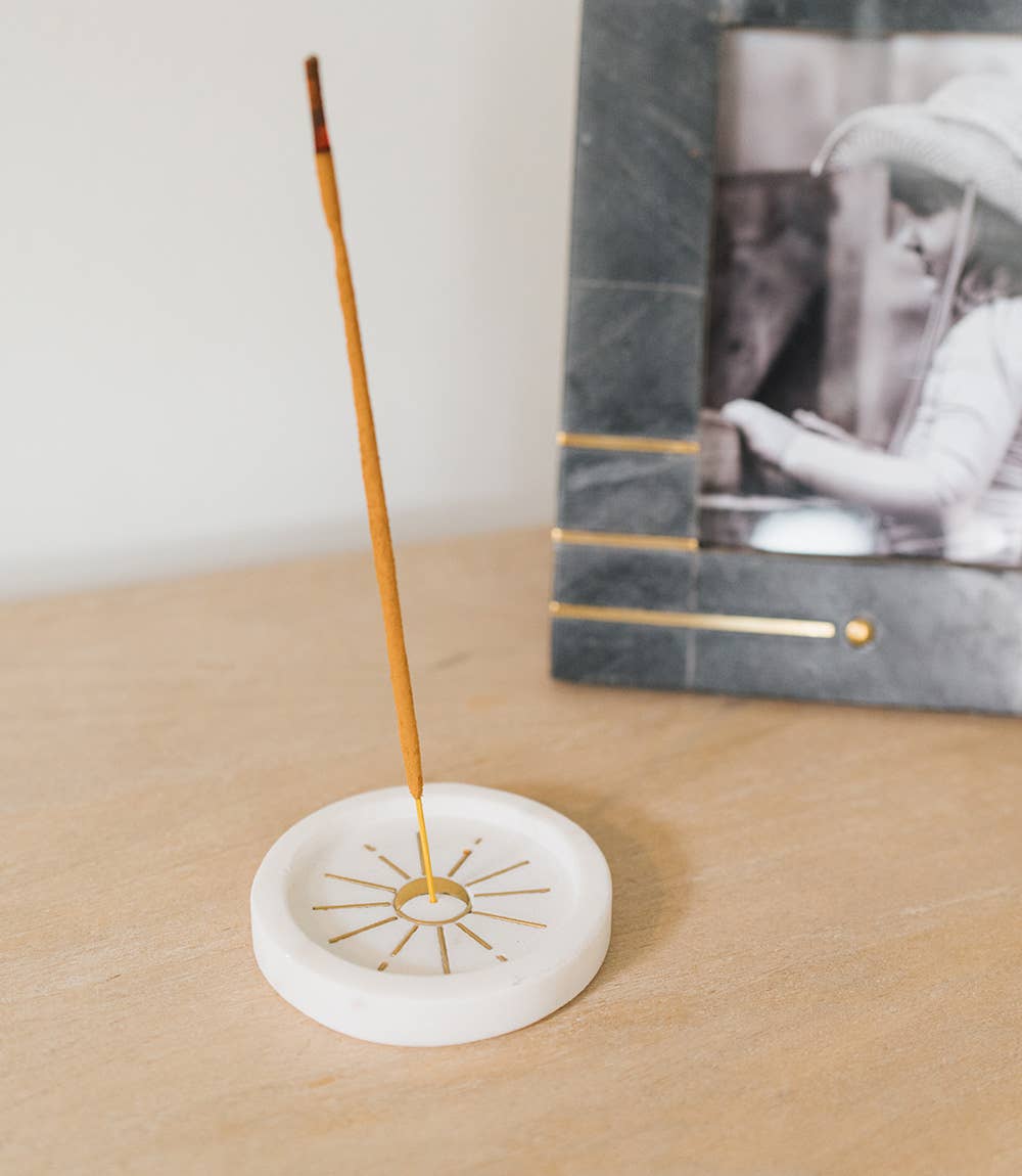 Indukala Round Moon Incense Holder