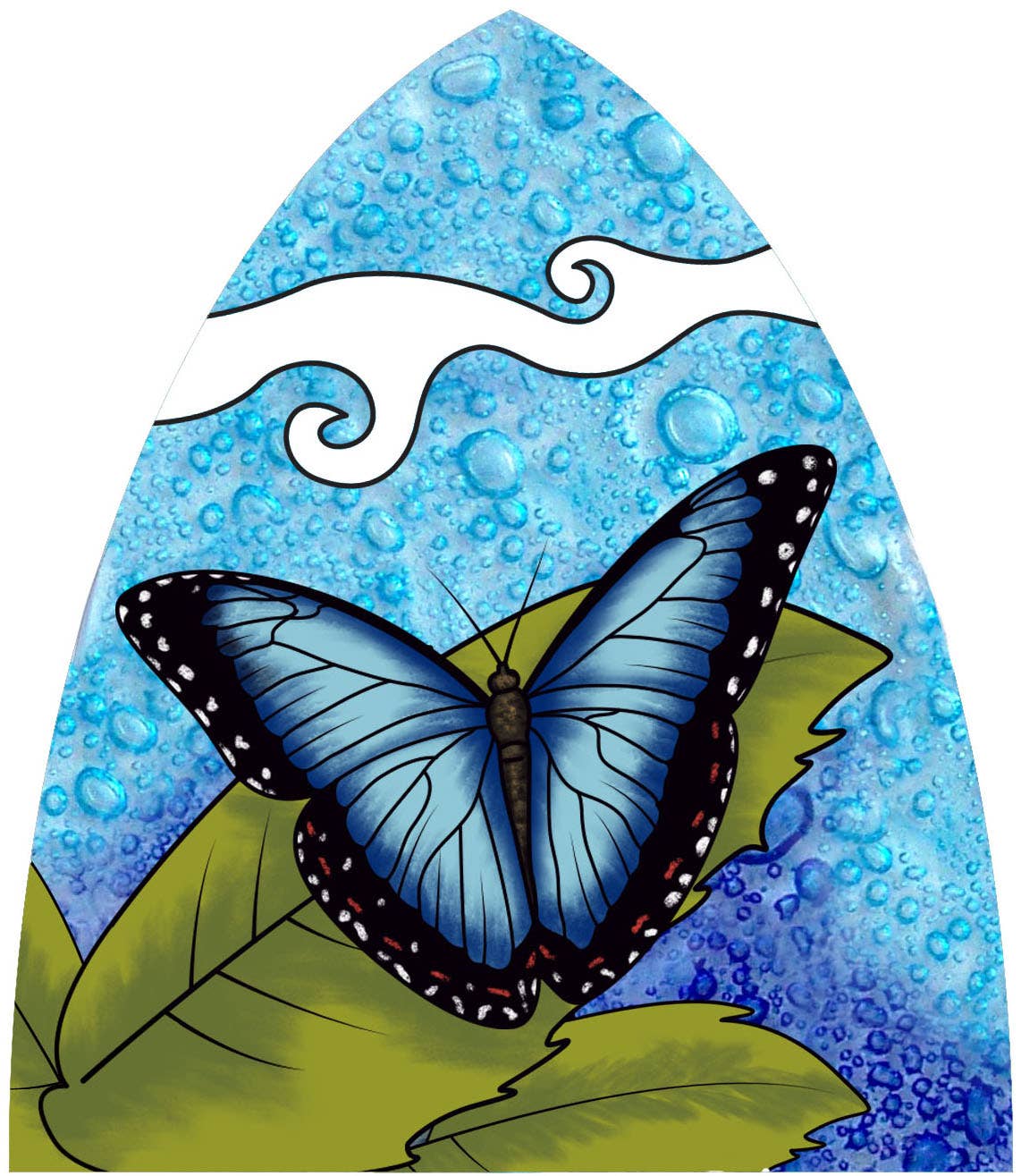 Blue Butterfly - Recycled Glass Nightlight