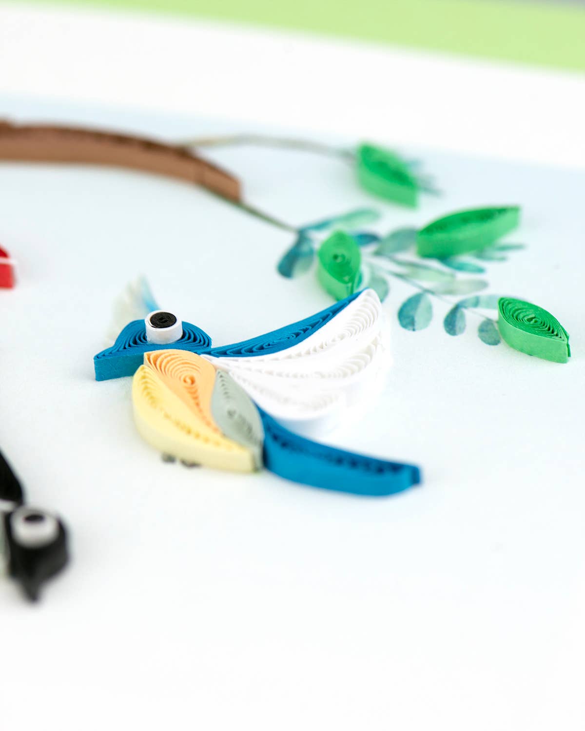 Quilled Bird Feeder Greeting Card