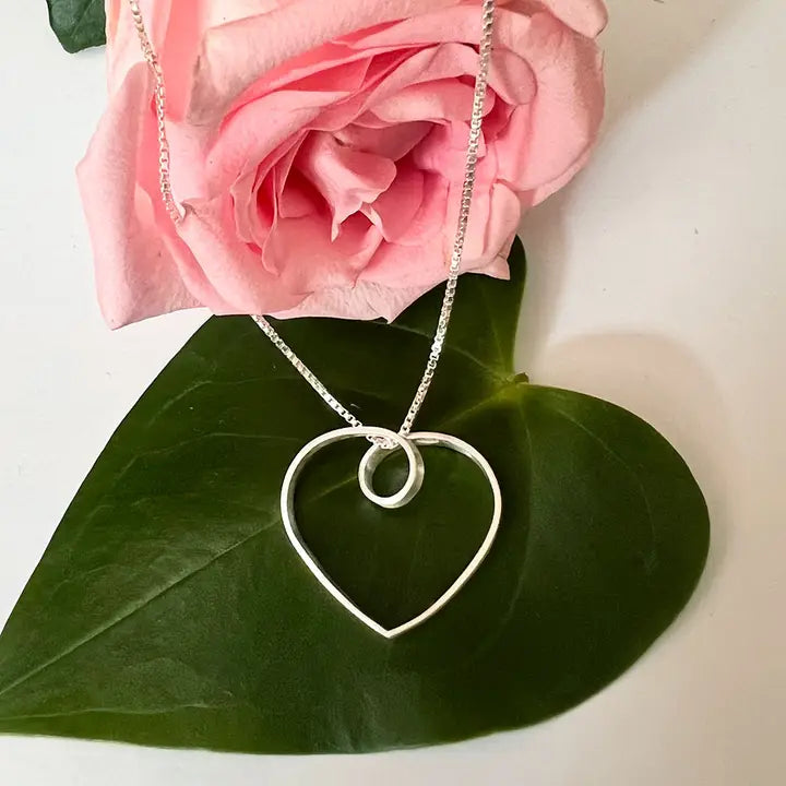 Heart to Heart Necklace - Sterling