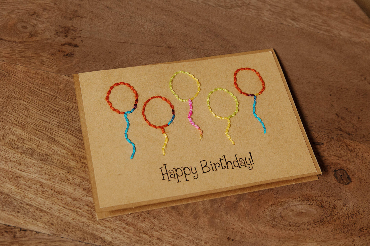 Happy Birthday with Balloons Greeting Cards
