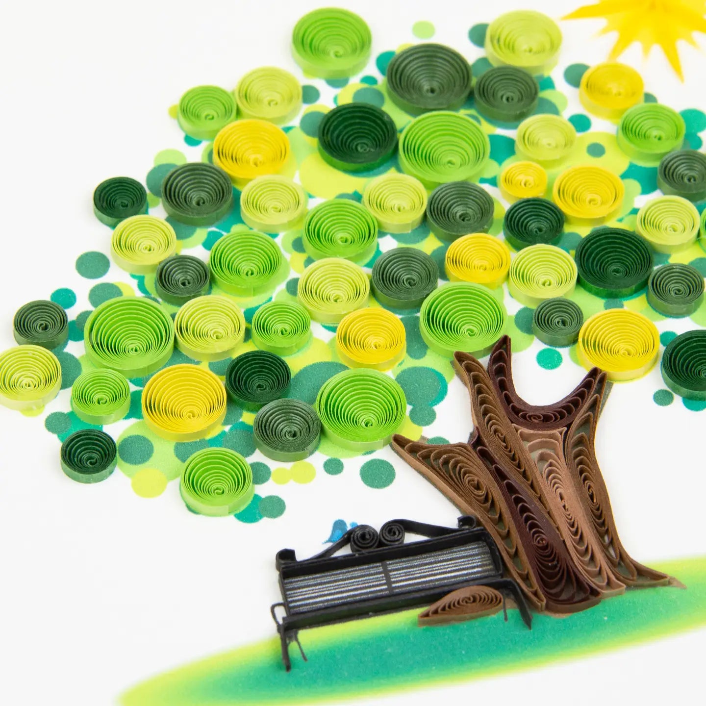 Quilled Summer Tree Greeting Card