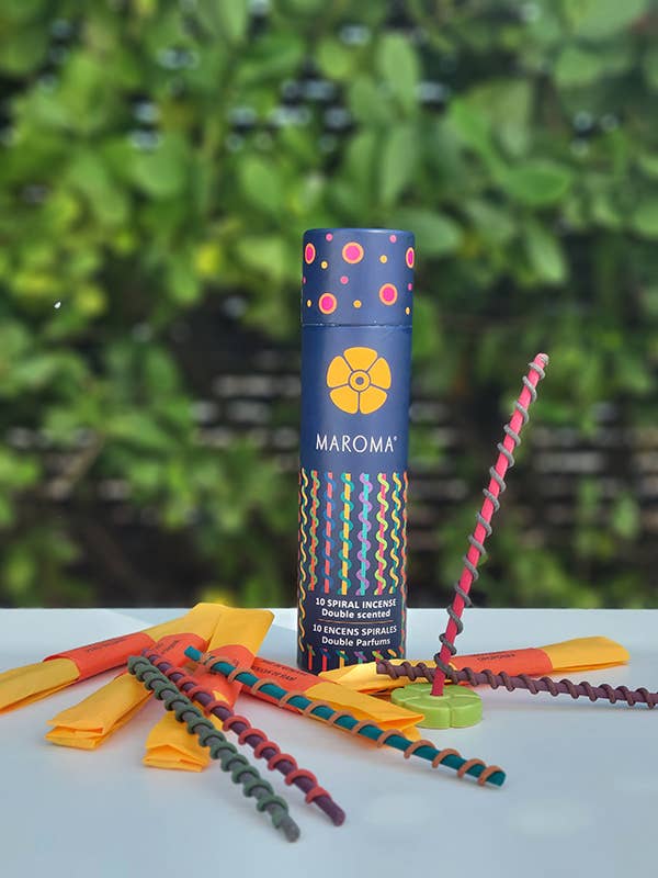 Spiral Incense Yellow Set