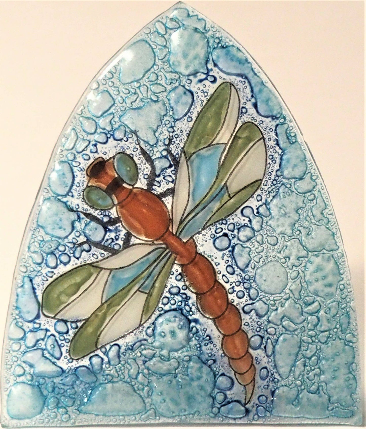 Dragonfly Green - Recycled Glass Nightlight
