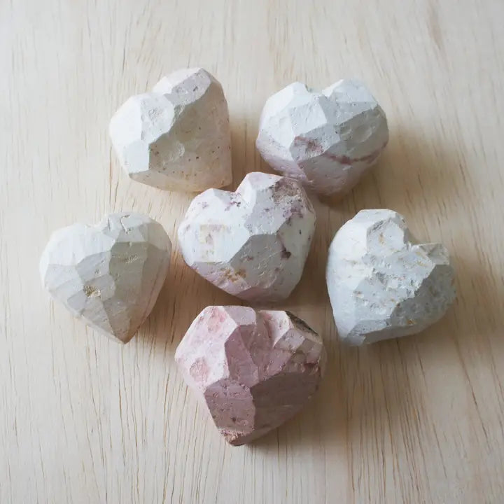 Work in Progress Heart Rocks - Natural
