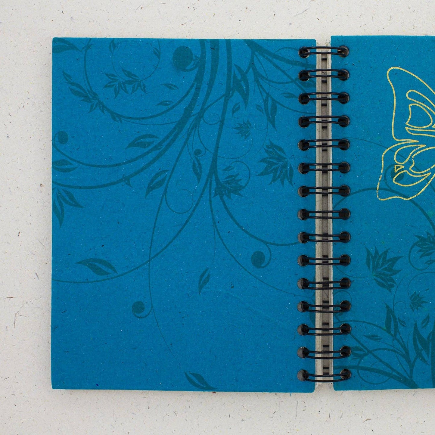 Large Notebook - Foiled Butterfly/Turquoise