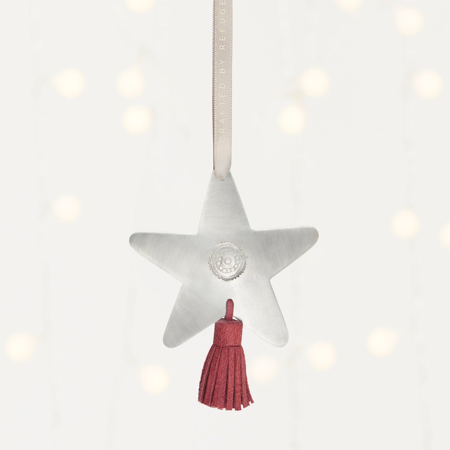 Ornament MADE51 Shooting Star 3D mtl w/lthr tassel