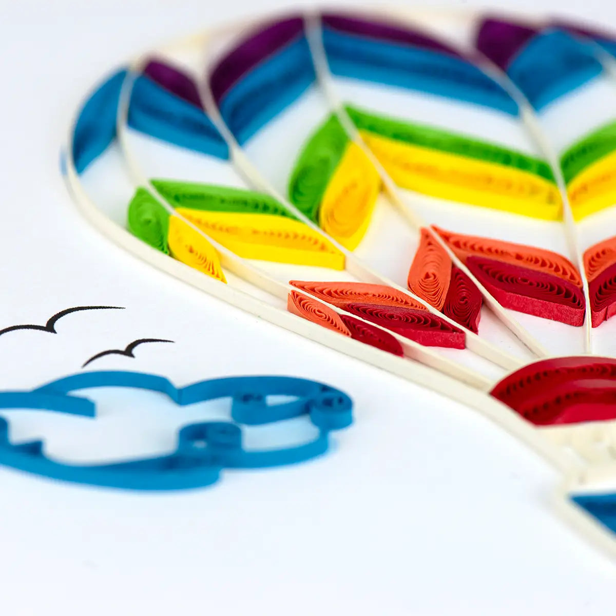 Quilled Hot Air Balloon Greeting Card