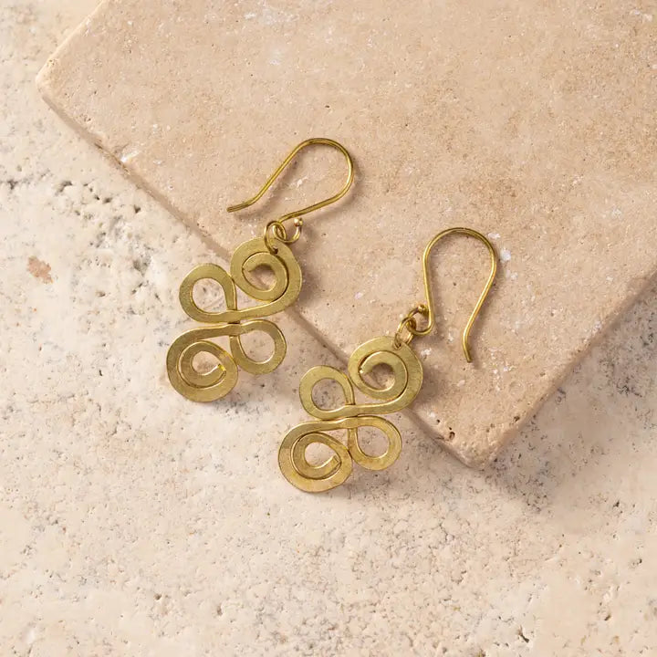 Nyoka Infinity Swirl Earrings