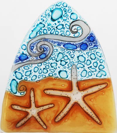 White Starfish - Recycled Glass Nightlight