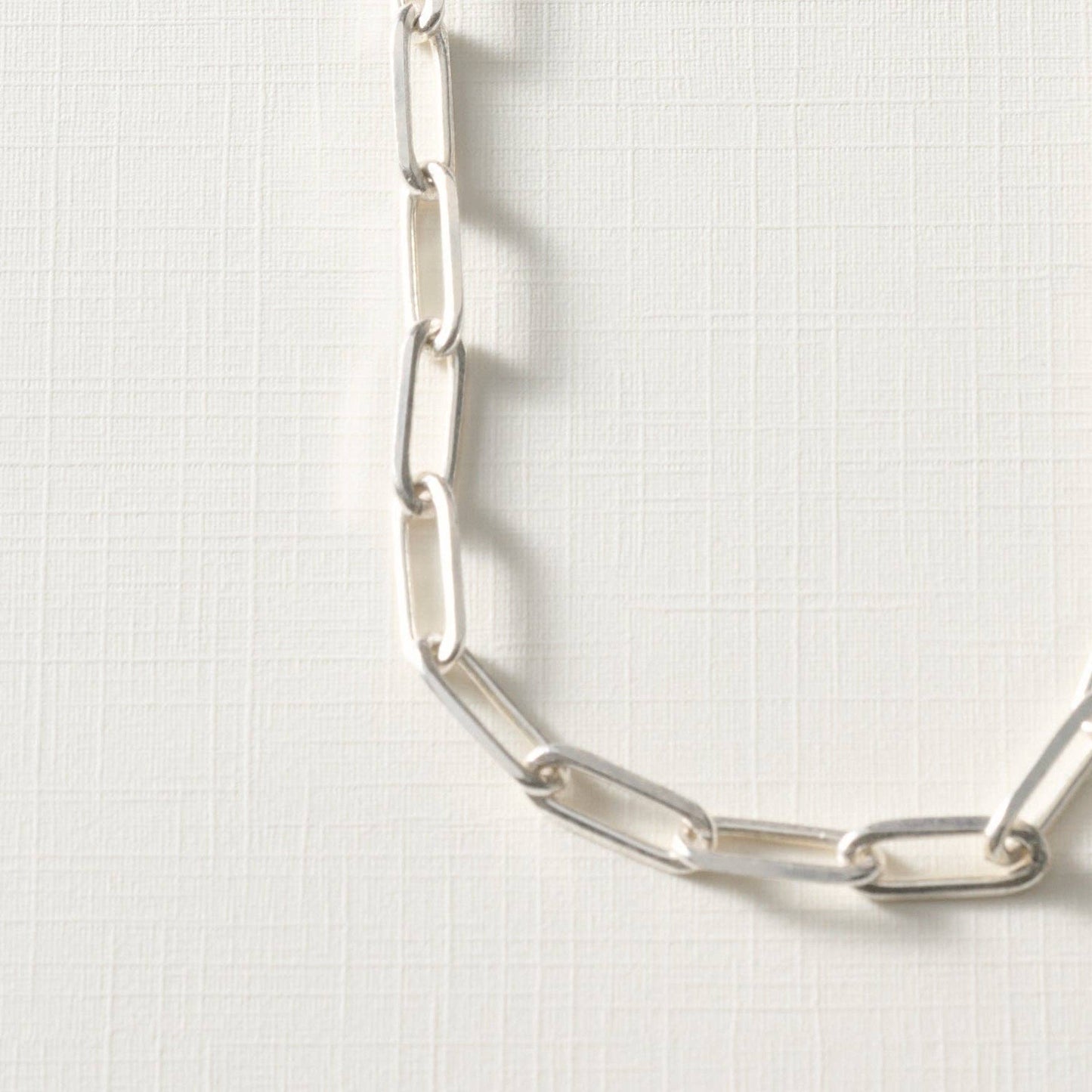 Sanvi Silver Tone Link Necklace