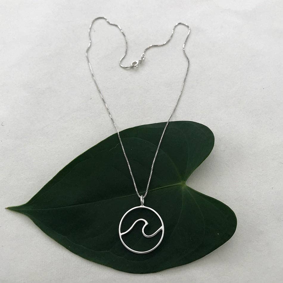 Ocean Waves Necklace - Sterling Silver