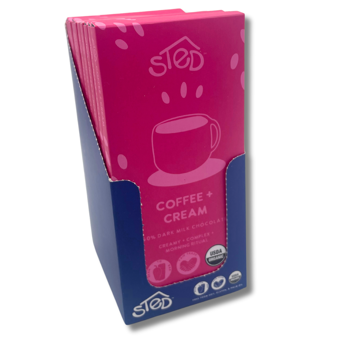Coffee + Cream Dark Milk Chocolate Bar