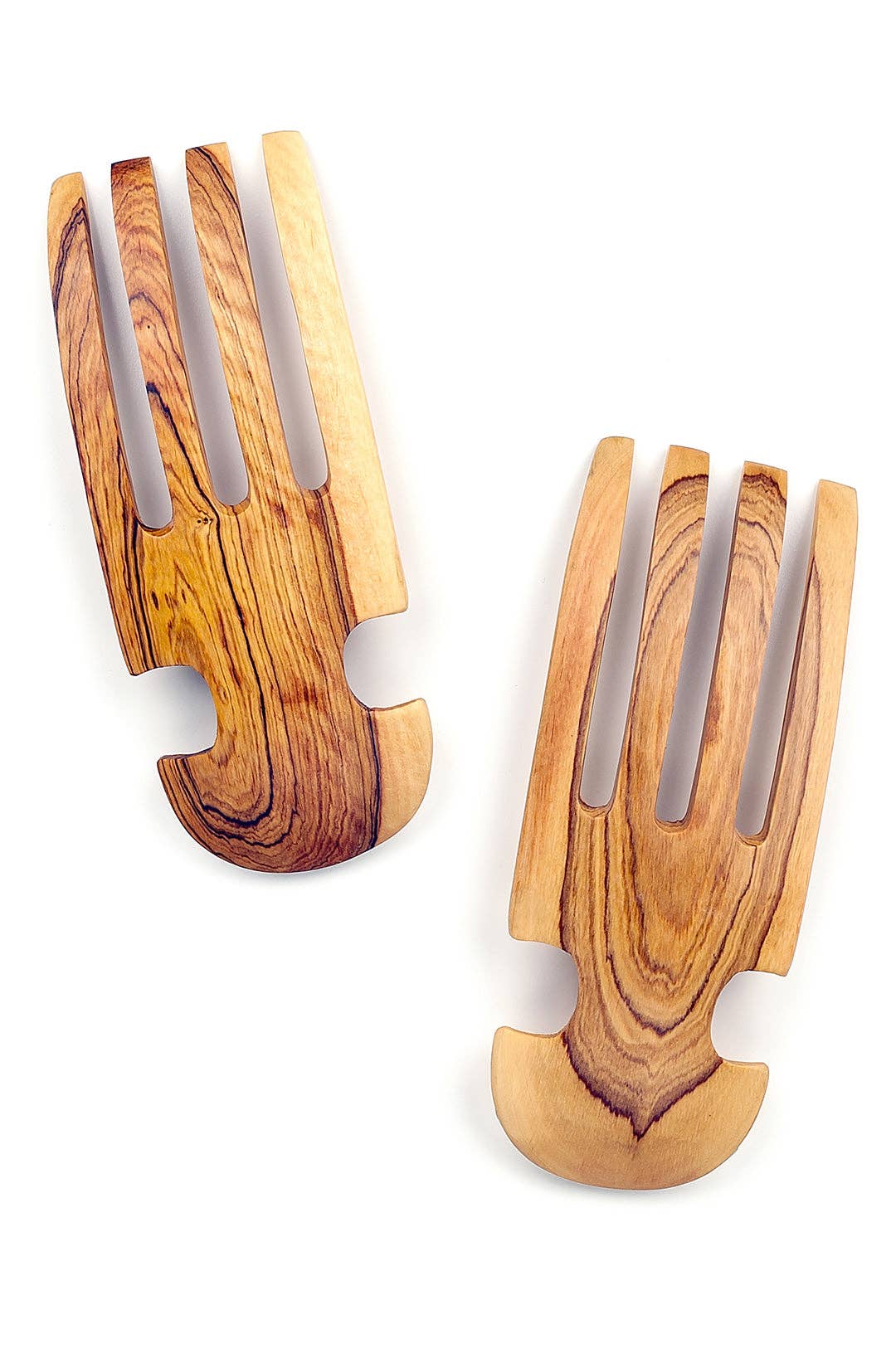 Olivewood Salad Tossing Claws with White Bone