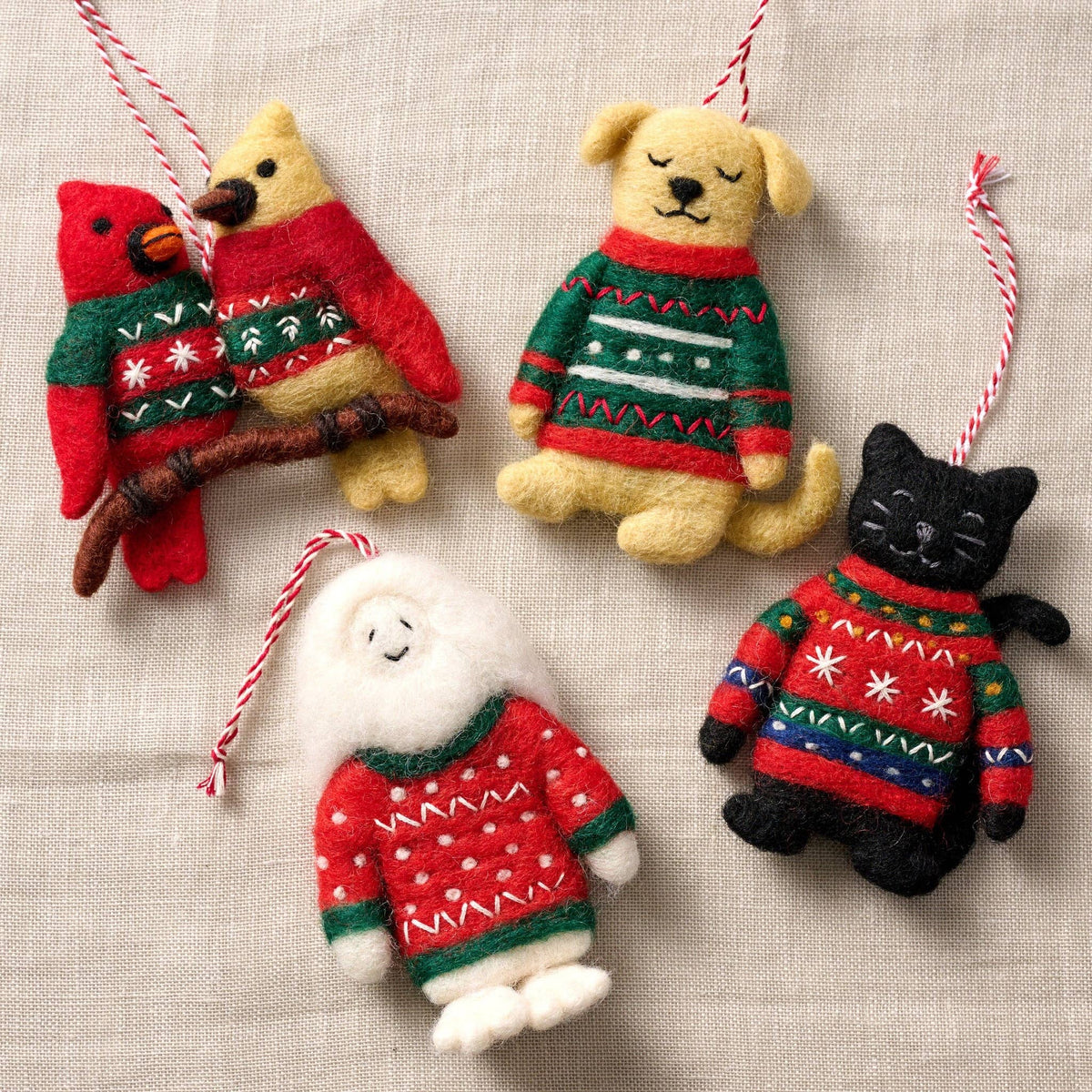 Dui Ugly Sweater Love Birds Ornament